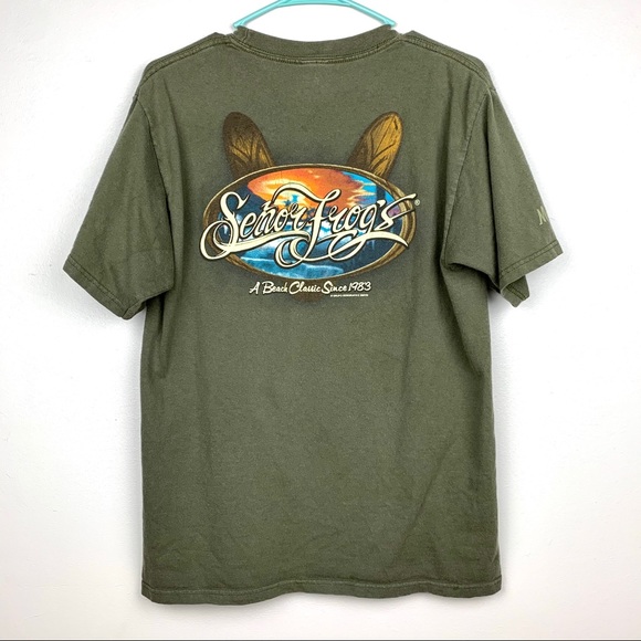 Señor Frog’s Mazatlán Mexico Green T-Shirt - Picture 6 of 8